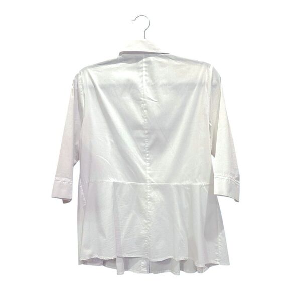 Doncaster White Button-Up Blouse - Picture 3 of 10